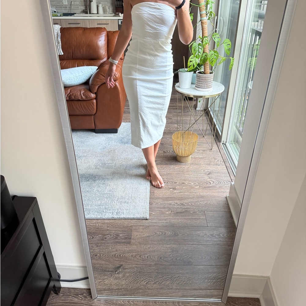 Forever 21 Strapless White Dress